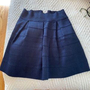 Structured a-line skirt